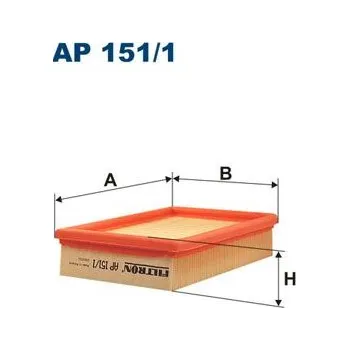Autodíl Vzduchový filtr FILTRON AP 151/1