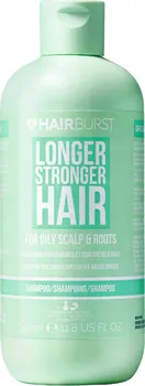 Šampon Hairburst Longer Stronger Hair Oily Scalp & Roots čisticí šampon pro rychle se mastící vlasy 350 ml