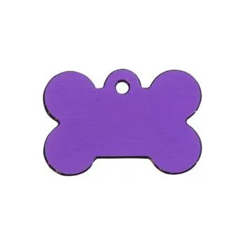 psí známka Psí známka Hi-line Kost velká fialová 38x26 mm