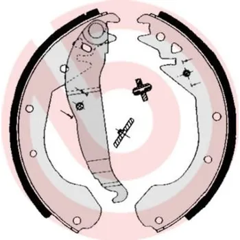 Brzdová čelist Sada brzdových čelistí BREMBO S 59 510