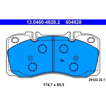 Brzdová destička Sada brzdových destiček, kotoučová brzda ATE 13.0460-4828.2