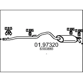 Auto-moto Zadní tlumič výfuku MTS 01.97320