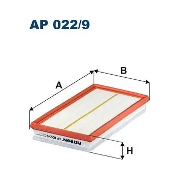 Autodíl Vzduchový filtr FILTRON AP 022/9