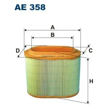 Filtr do auta Vzduchový filtr FILTRON AE 358