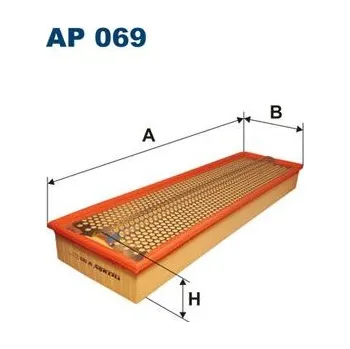 Vzduchový filtr Vzduchový filtr FILTRON AP 069