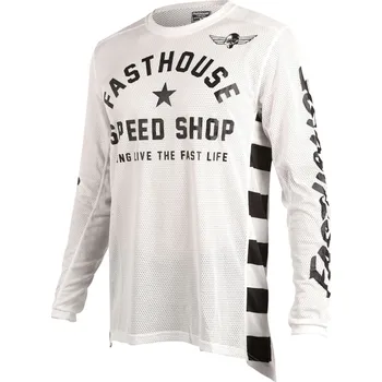 Moto dres Fasthouse Originals Air Cooled Jersey White Velikost: M