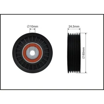 Auto-moto Vratná/vodicí kladka, klínový žebrový řemen CAFFARO 500165