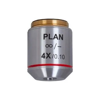 LEVENHUK MED 4x rovinný achromatický objektiv s korekcí na nekonečno
