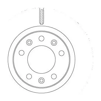 Brzdový kotouč Brzdový kotouč TRW DF6785