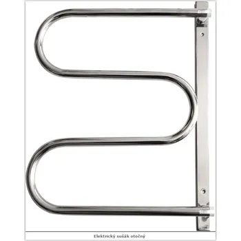 Sušák na prádlo elektrický sušák ES2 - otočný - nerez 35x565x475 mm OLBES2ON