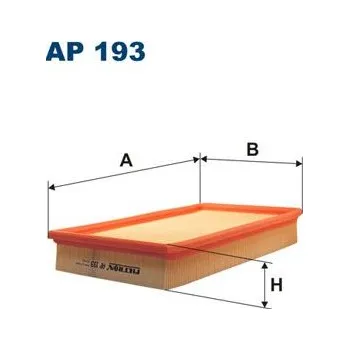 Vzduchový filtr Vzduchový filtr FILTRON AP 193