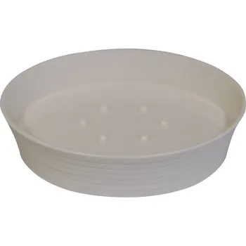 Mýdlenka GRUND Miska na mýdlo TOWER bílá 12x8,5x3,5 cm