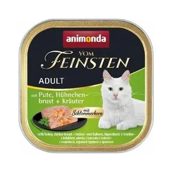 Krmivo pro kočku 16ks Paštika ANIMONDA Vom Feinsten CORE krůta, kuřecí prsa + bylinky pro kočky 100g