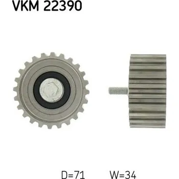 Rozvod motoru Vratná/vodicí kladka, ozubený řemen SKF VKM 22390