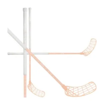 Florbalová hůl Zone floorball HARDER AIR UL 28 white/ice coral Florbalová hůl bílá / korálová, Levá (levá ruka dole), 100cm (=110cm)