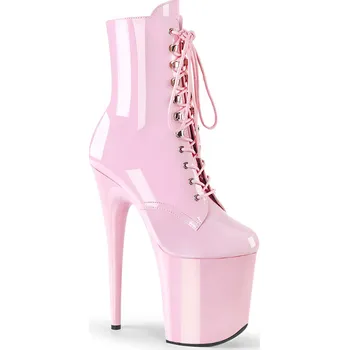 Dámské erotické boty Pleaser Flamingo-1020 B. Pink Pat/B. Pink Velikost 38