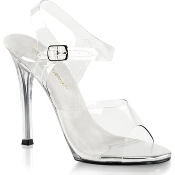 Dámské erotické boty Pleaser Gala-08 Clr Lucite Velikost 37