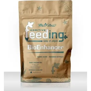Hnojivo Green House Feeding BioEnhancer 500g (GHF BioEnhancer je směs huminových kyselin, výtažku z mořských řas, odrůd Trichodermy harzianum a Bacillus subtilis. Zvyšuje vitalitu rostlin, zlepšuje příjem živin a kvalitu zeminy.)