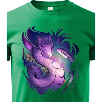 Chlapecké tričko Dětské tričko Magický drak, Barva Zelená, Velikost 122 cm/6 roků, Canvas Dětské tričko Bezvatriko.cz 1218