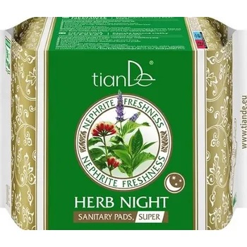 Menstruační vložka Nefritová svěžest Dámské bylinné vložky Nefritová svěžest, noční super