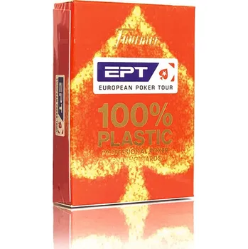 Poker Poker karty Fournier EPT 100% Plastic - Index: Červená
