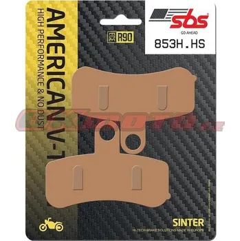 Brzdová destička Přední brzdové destičky SBS 853H.HS - Harley Davidson FXDWG 1584 Dyna Wide Glide, 1584ccm - 08-14