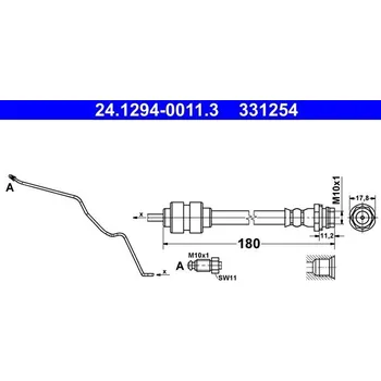Brzdová hadice Brzdová hadice ATE 24.1294-0011.3