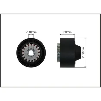 Auto-moto Vratná/vodicí kladka, klínový žebrový řemen CAFFARO 203-68