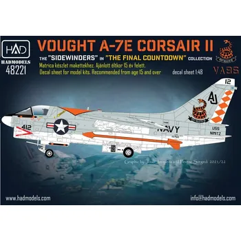 Plastikový model HAD models 1/48 A-7E Corsair VA-86 ”Sidewinders” in ”The final countdown”