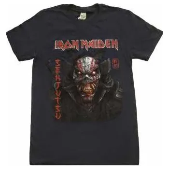 Pánské tričko Merch Iron Maiden: Tričko Senjutsu Back Cover Vertical Logo Iron Maiden XL 2022