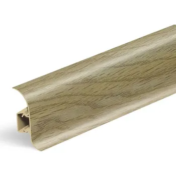 soklová lišta NOVÁK Podlahová - soklová lišta 56x23 PVC dub Galapágy dvoudílná, 2,5m NGF0C4