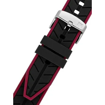 Řemínek na hodinky Silikonový řemínek Morellato Sesia M 4985187.882, černý - 20 mm