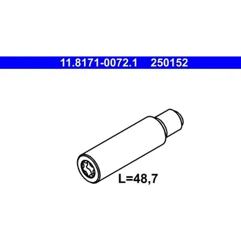 Brzdový třmen Vodicí čep, brzdový třmen ATE 11.8171-0072.1