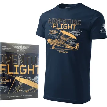 Pánské tričko ANTONIO® Triko ADVENTURE FLIGHT MODRÉ velikost: L