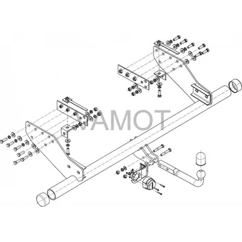 Tažné zařízení Tažné zařízení Mitsubishi L-200 (prodloužený valník) (2009 - 2015) (4311)