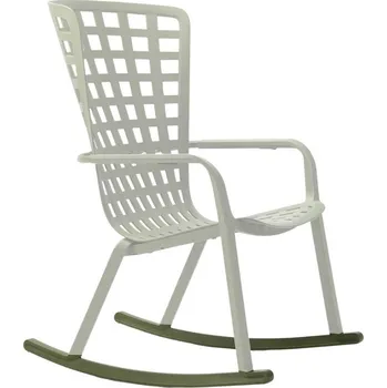 Zahradní sestava Nardi Zelená plastová houpací podnož ke křeslu Folio