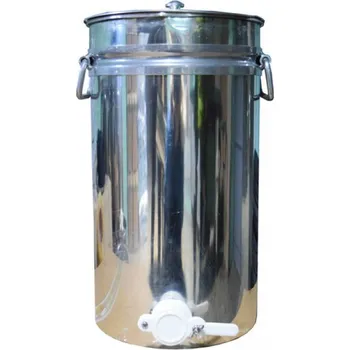 Kanystr AVV-100 Stáčecí nerezová nádoba s kohoutem 20l (35kg) Výpustní kohout: Plastový