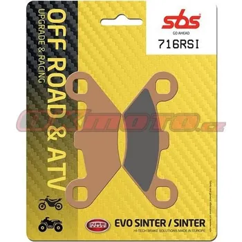 Brzdová destička Přední brzdové destičky SBS 716RSI - Polaris Predator, 500ccm - 03>