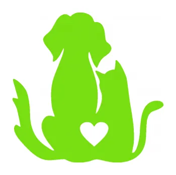 Samolepící dekorace SAMOLEPKA Pejsek a kočička 002 levá (04 - zelená kawasaki) NA AUTO, NÁLEPKA, FÓLIE, POLEP, TUNING, VLASTNÍ TEXT, TISK, AUTOSAMOLEPKY.cz, POLEPY, OBRÁZEK, LOGO, SAMOLEPKY