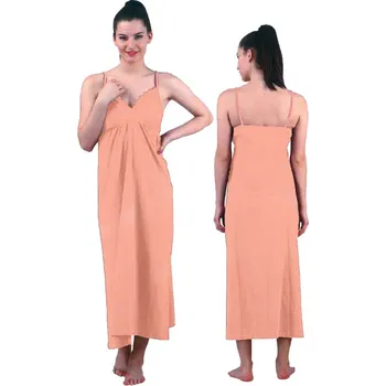 Dámská noční košile Noční košile na ramínka vz. 1 - pomerančová Velikost: M