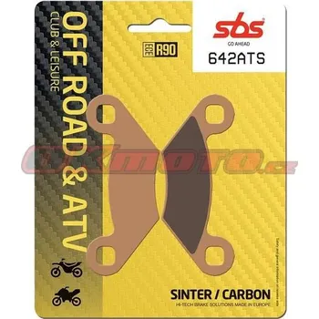 Brzdová destička Zadní brzdové destičky SBS 642ATS - Polaris Sportsman 4x4, 300ccm - 08>