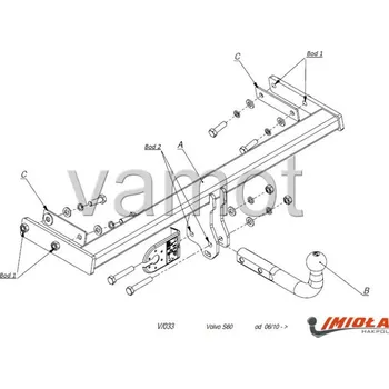 Tažné zařízení Tažné zařízení Volvo S60 (2010 - 2018) (4158)