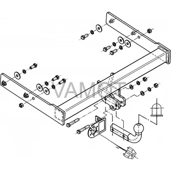 Tažné zařízení Tažné zařízení VW Transporter T5, skříň, minibus (2003 - 2009 (T5)) (4064)
