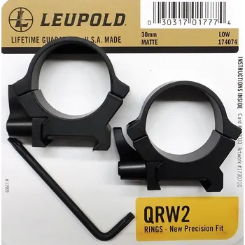 Příslušenství pro sportovní střelbu Montáž Leupold QRW2 30mm nízká matná