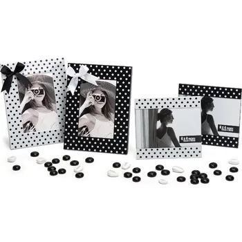 Rám na obraz Fotorámeček DOTS 15x10 bílý kph
