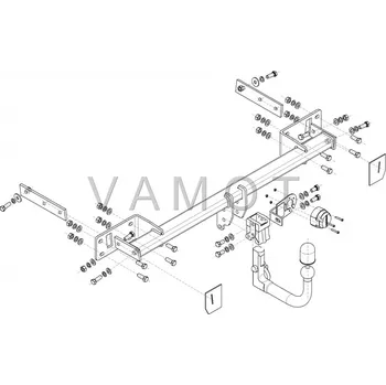 Tažné zařízení Tažné zařízení Mercedes CLA (C117) (2013 - 2019 (C117)) (7935)