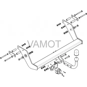 Tažné zařízení Tažné zařízení Mercedes Vaneo W 414 (2001 - 2006) (4812)