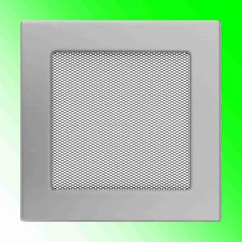 Krbová obestavba KRATKI Mřížka 17x17 nerez - ventilační krbová mřížka