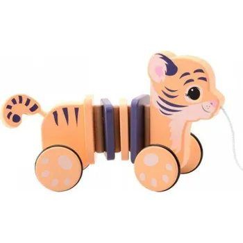 Hračka pro nejmenší Jouéco The Wildies Family dřevěný tygr