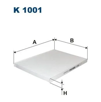 Autodíl Filtr, vzduch v interiéru FILTRON K 1001